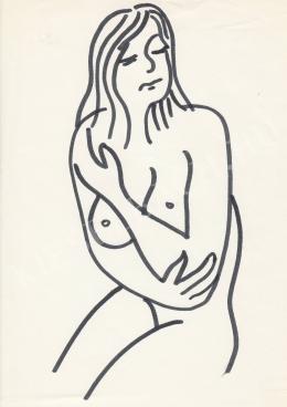  Rózsahegyi, György - Nude Crossing her Arms 